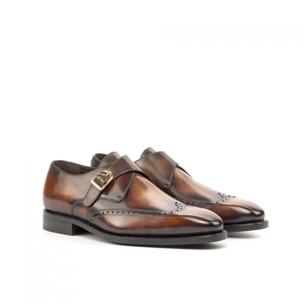 Vellano Brett Earth Brown Brogue Monk