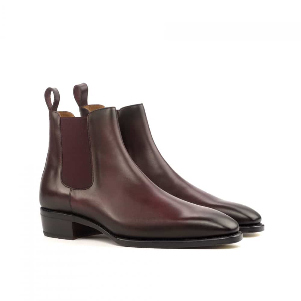 Vellano Burgundy Two Tone Chelsea Boot
