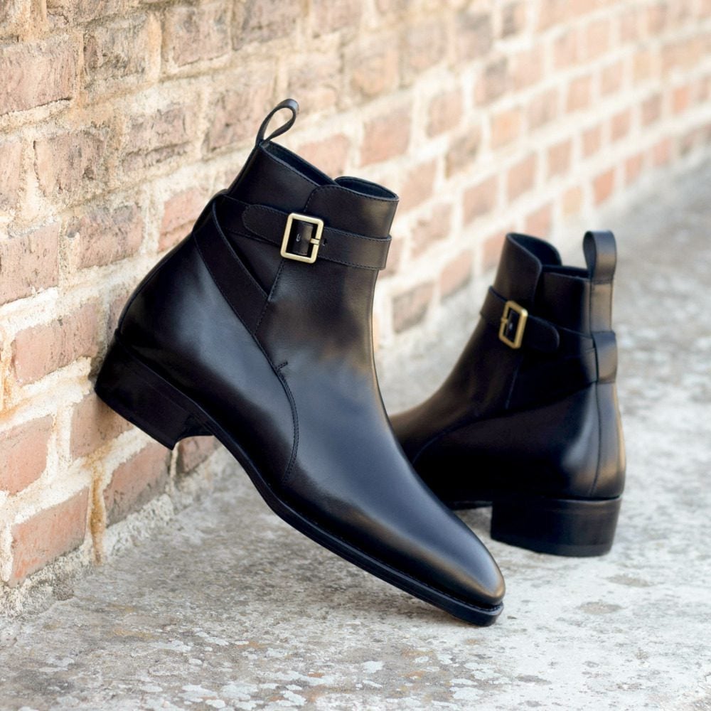 Vellano Black Premium Jodhpuri Boot