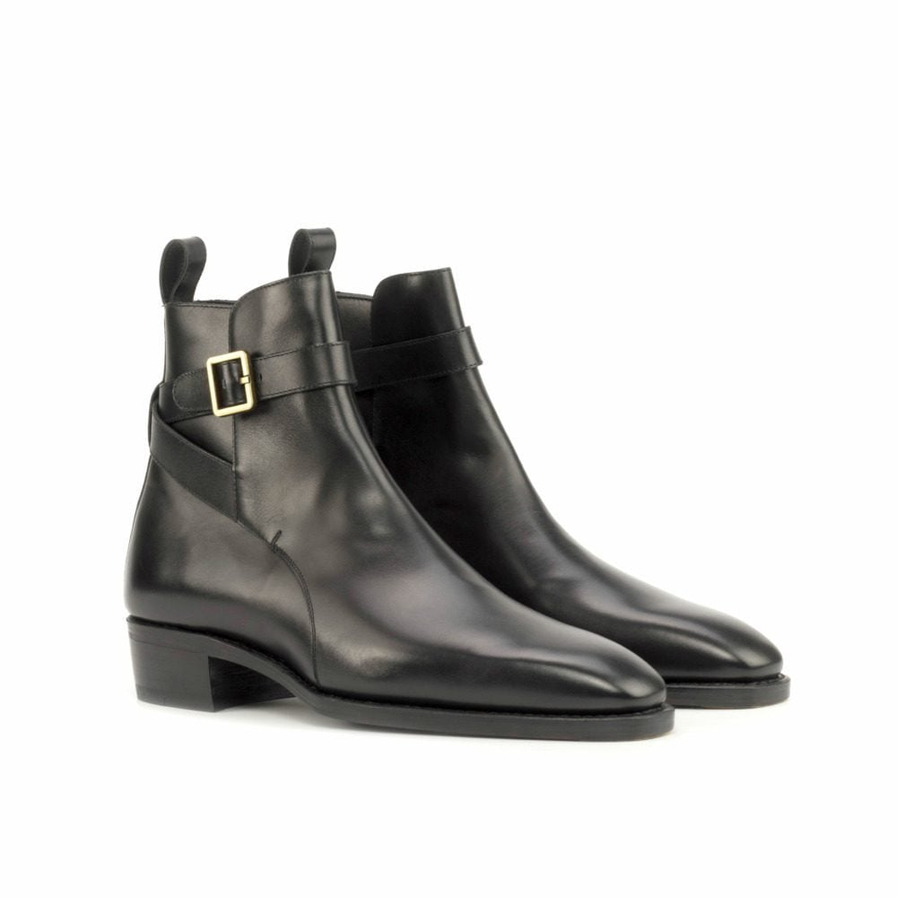 Vellano Black Premium Jodhpuri Boot