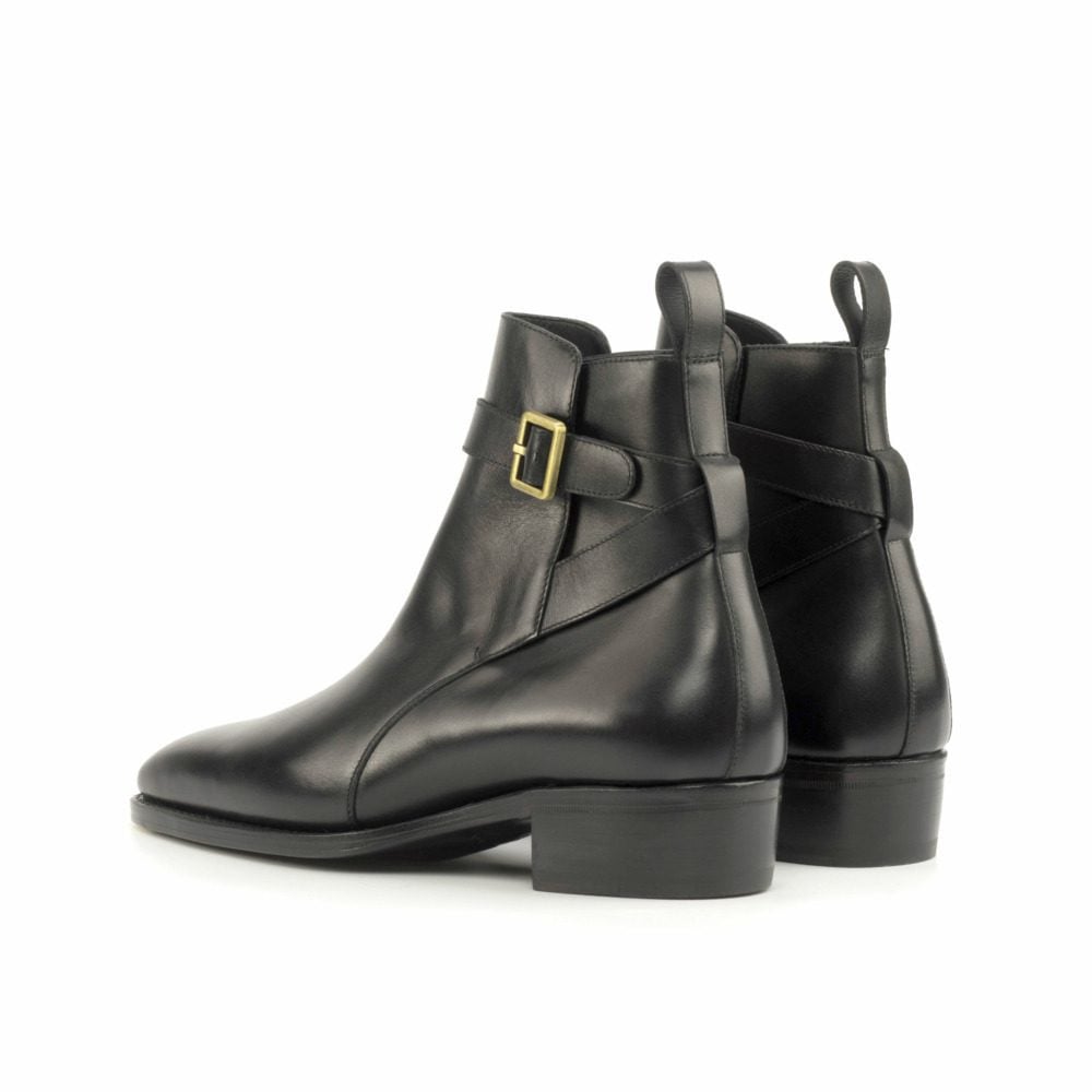Vellano Black Premium Jodhpuri Boot