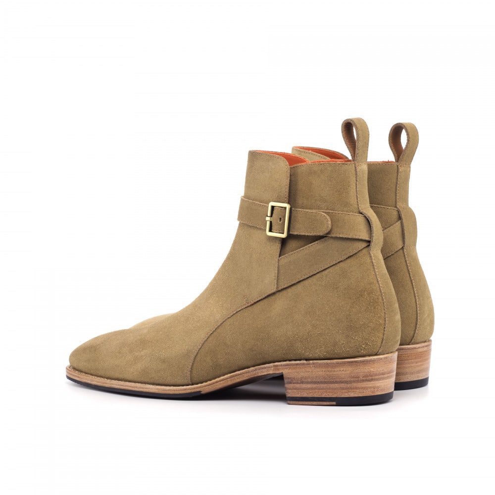 Vellano Beige Leather Jodhpuri Boot