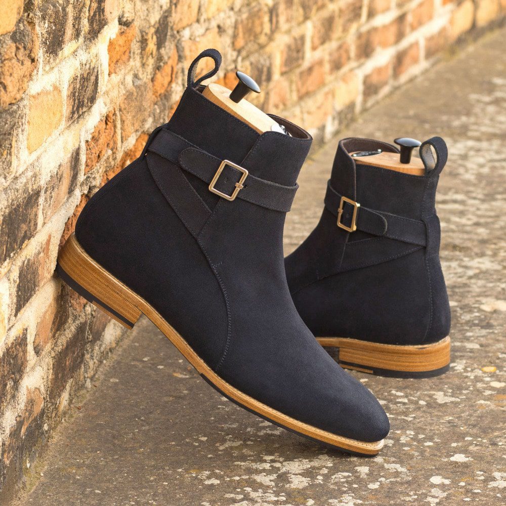 Vellano Navy Suede Jodhpuri Boot