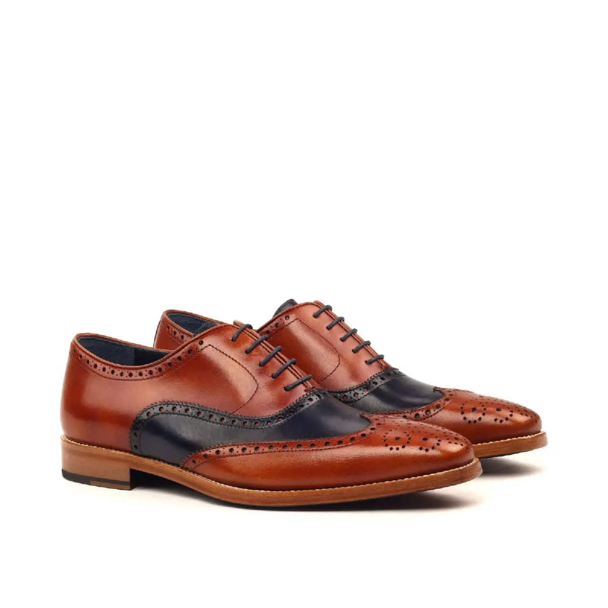 Vellano Adam Tan Brown Brogue Leather Shoe