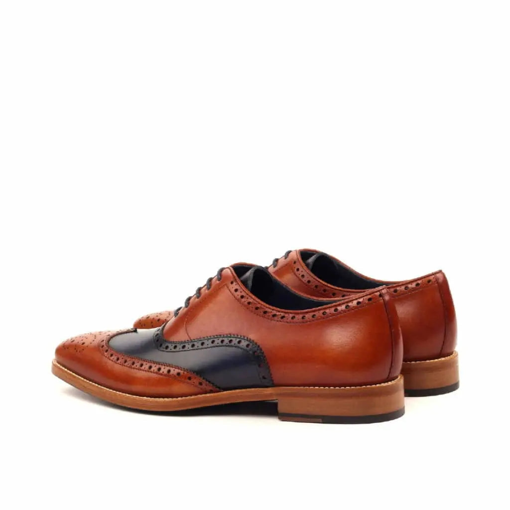 Vellano Adam Tan Brown Brogue Leather Shoe