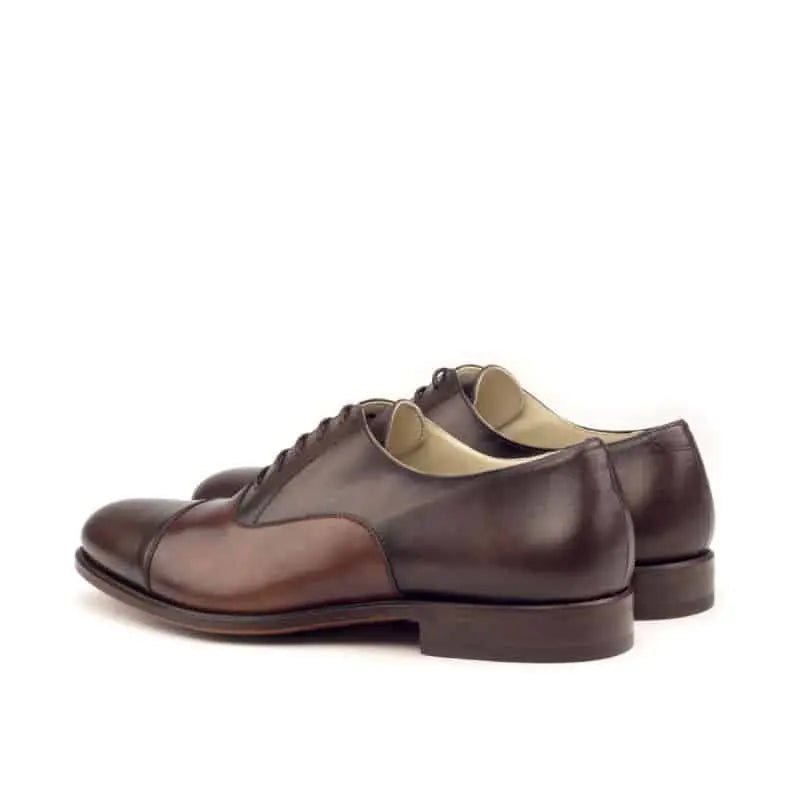 Vellano Brown Cap Toe Oxford Shoes