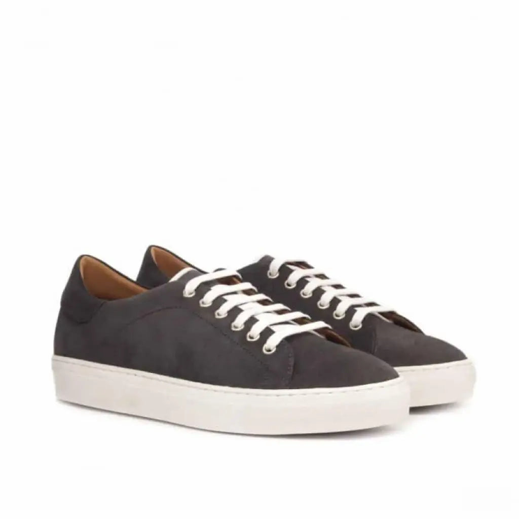 Vellano Oliver Grey Suede Low Top Sneakers
