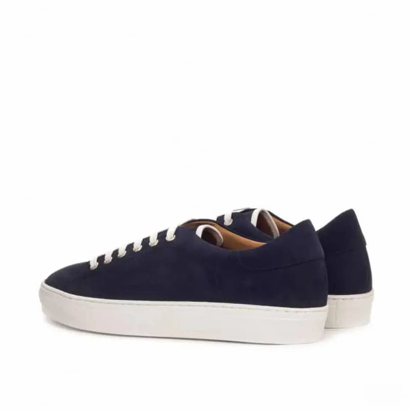 Vellano William Black Suede Low Top Sneakers