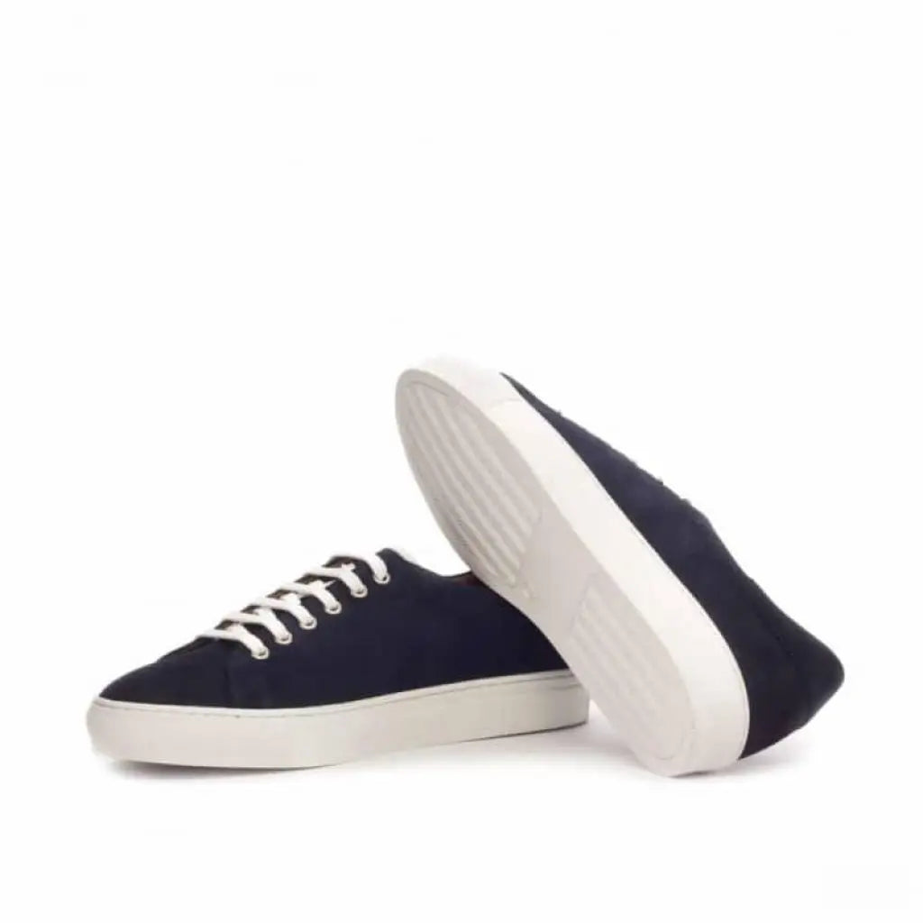 Vellano William Black Suede Low Top Sneakers