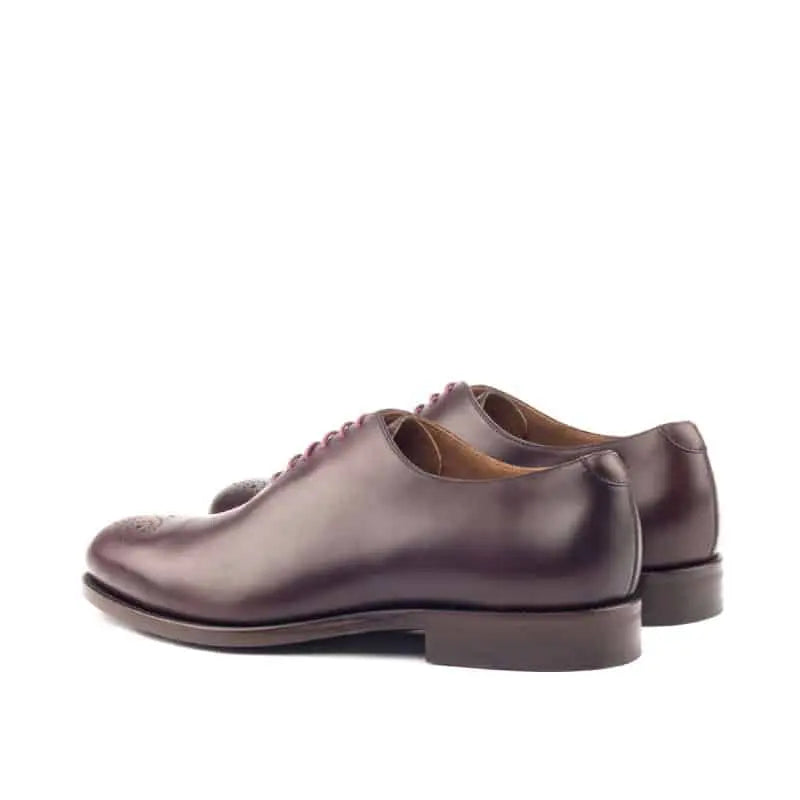 Vellano Dark Brown Wholecut Derby with Toe Design