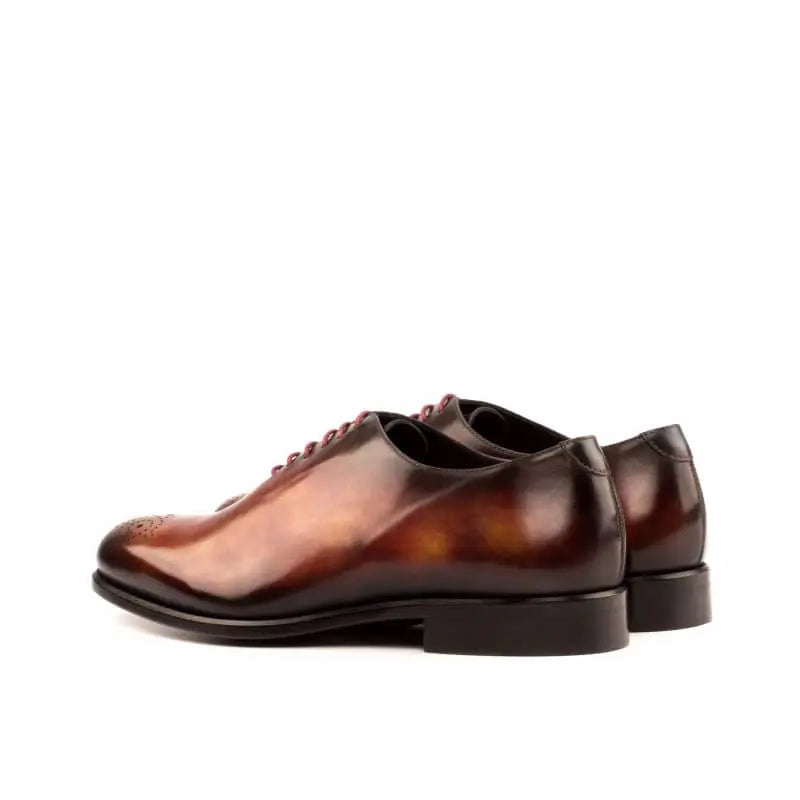 Vellano Paul Earth Brown Texture Brogue Derby Shoe