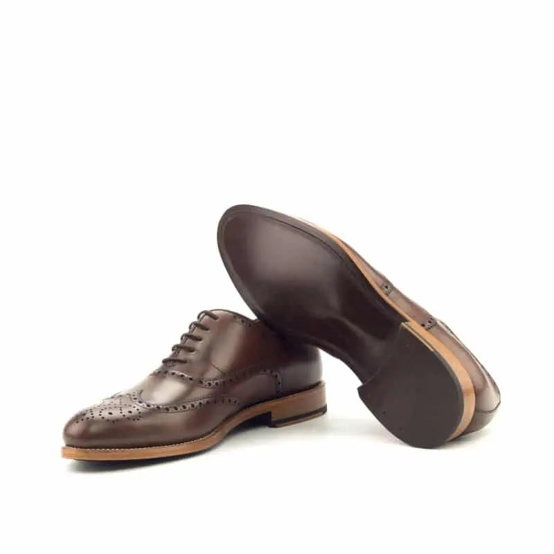 Vellano Brown Two Tone Round Toe Brogue