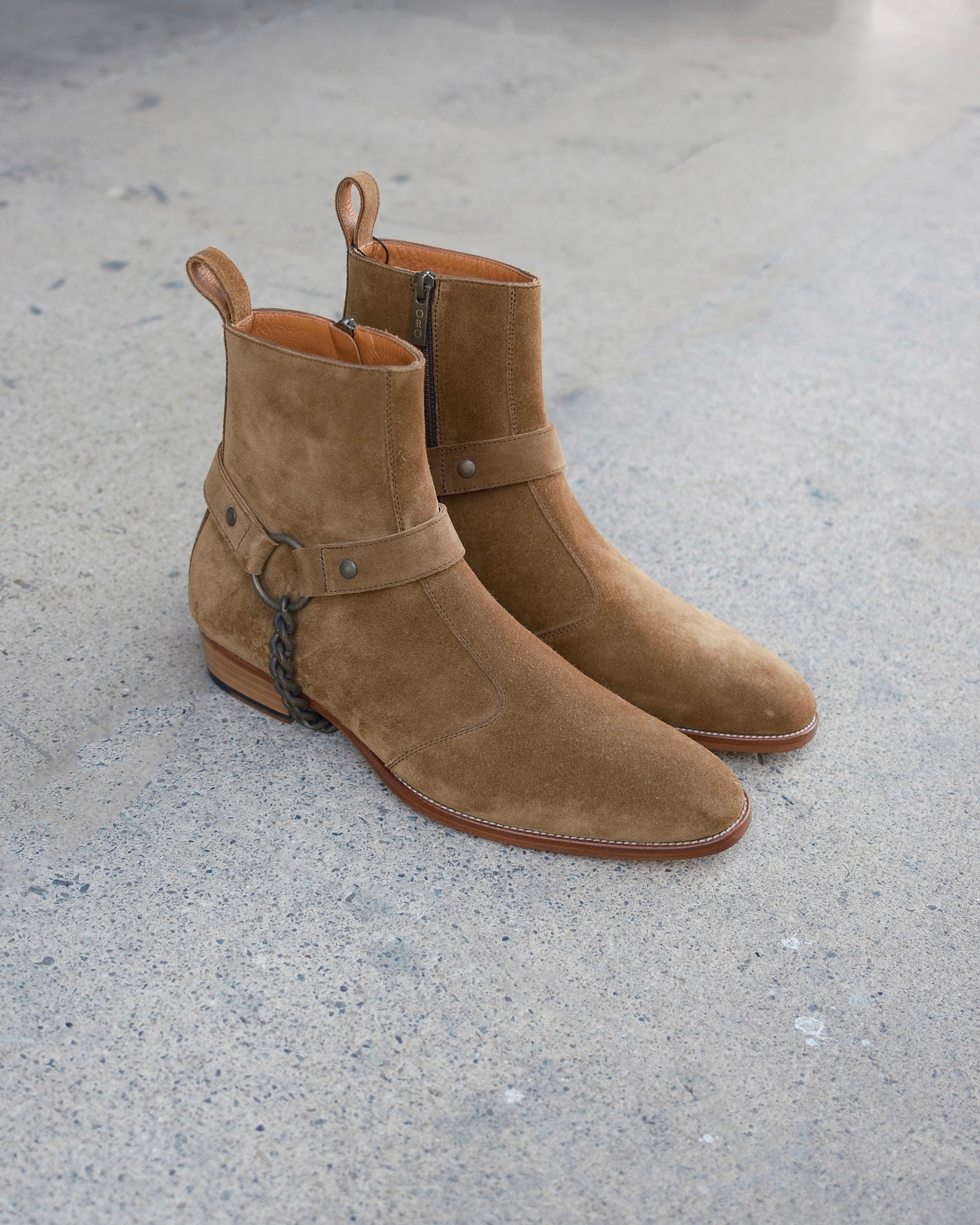 Vellano Harness Boots Tan