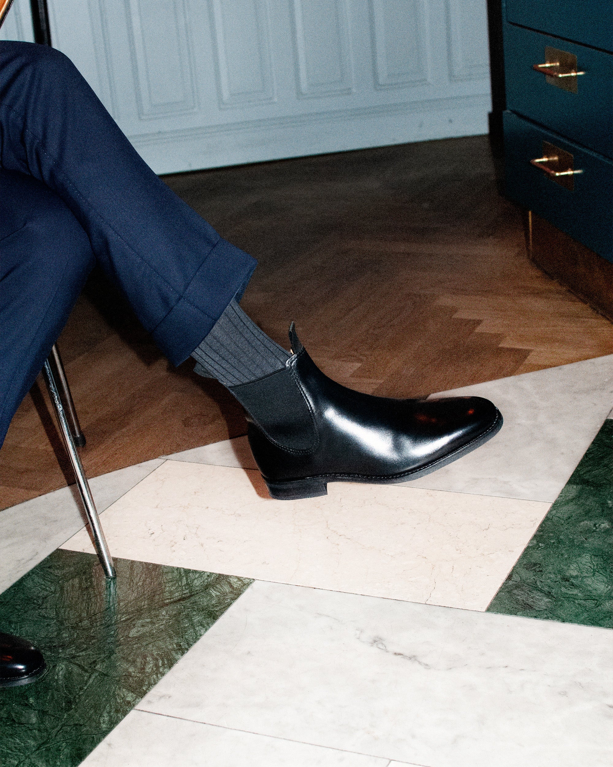 Vellano Granhult Black Leather Boots