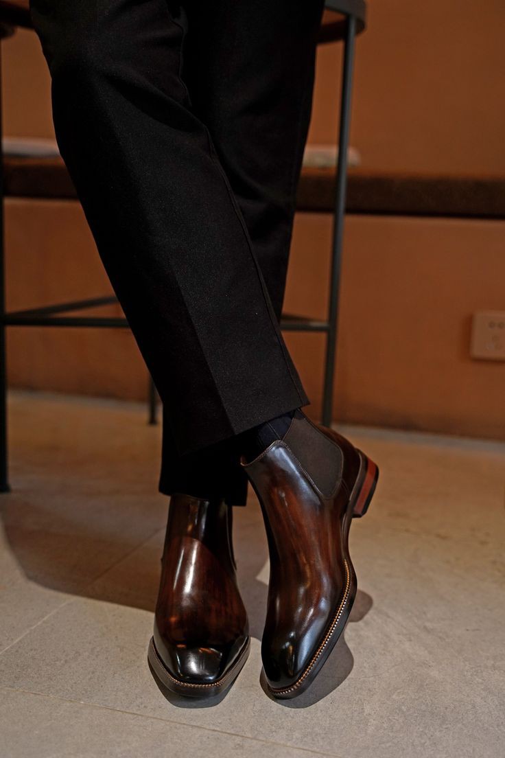 Vellano Valemont Rise Handcrafted Wholecut Chelsea Boots for Men’s Formal Wear