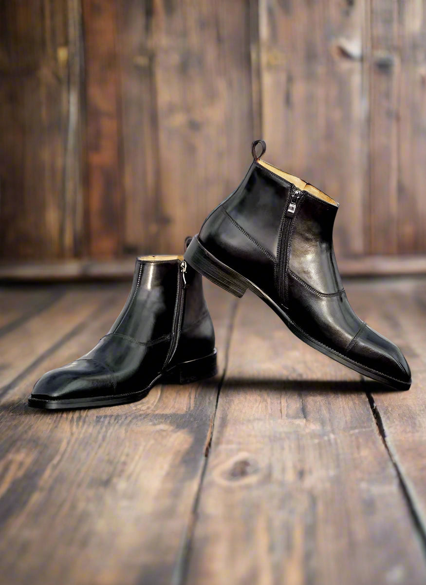 Vellano Stonevale Forge Men’s Mid Ankle Leather Boots for Lasting Style