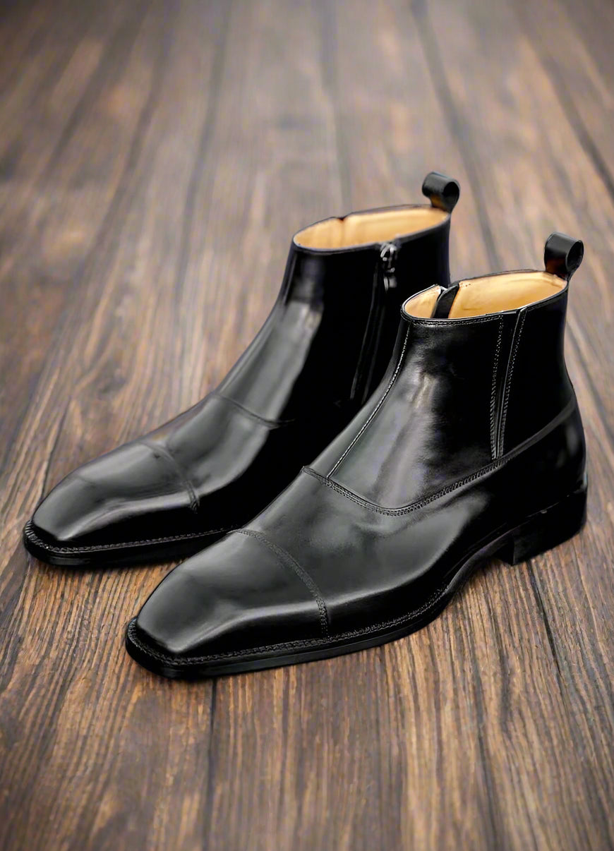 Vellano Stonevale Forge Men’s Mid Ankle Leather Boots for Lasting Style