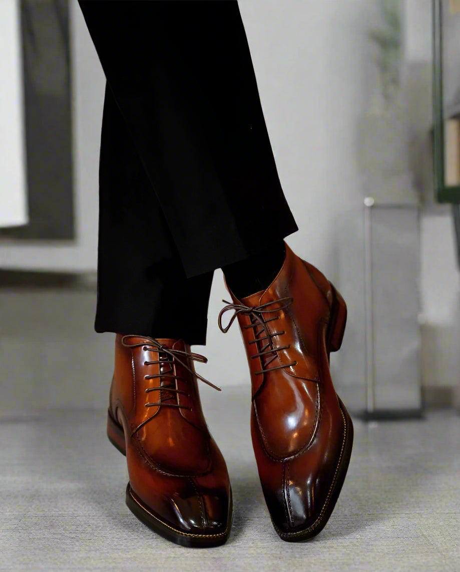 Vellano Wexford Elite Men’s Leather Dress Shoes with Refined Detailing