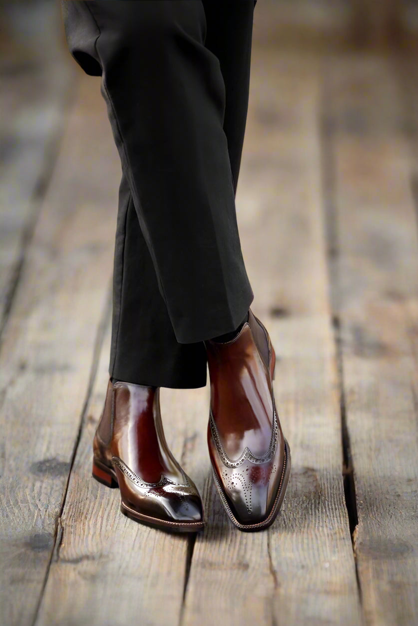 Vellano Ashmoor Core Handcrafted Leather Chelsea Boots for Everyday Wear