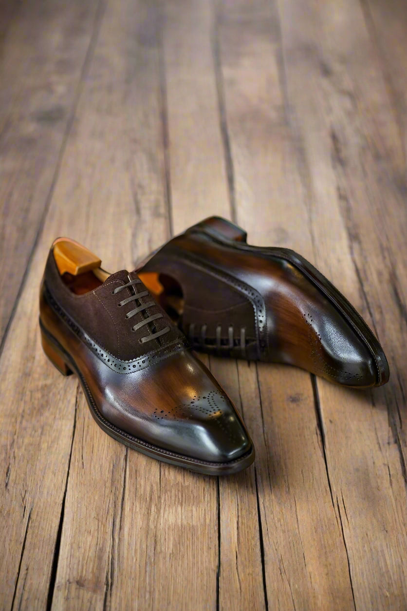 Vellano Redmont Vale Suede Lace Up Shoes for Men with Classic Comfort