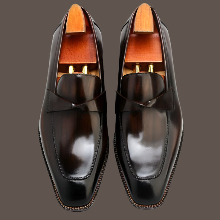 Vellano Langford Ease Penny Loafers for Men with Classic Slip On Style