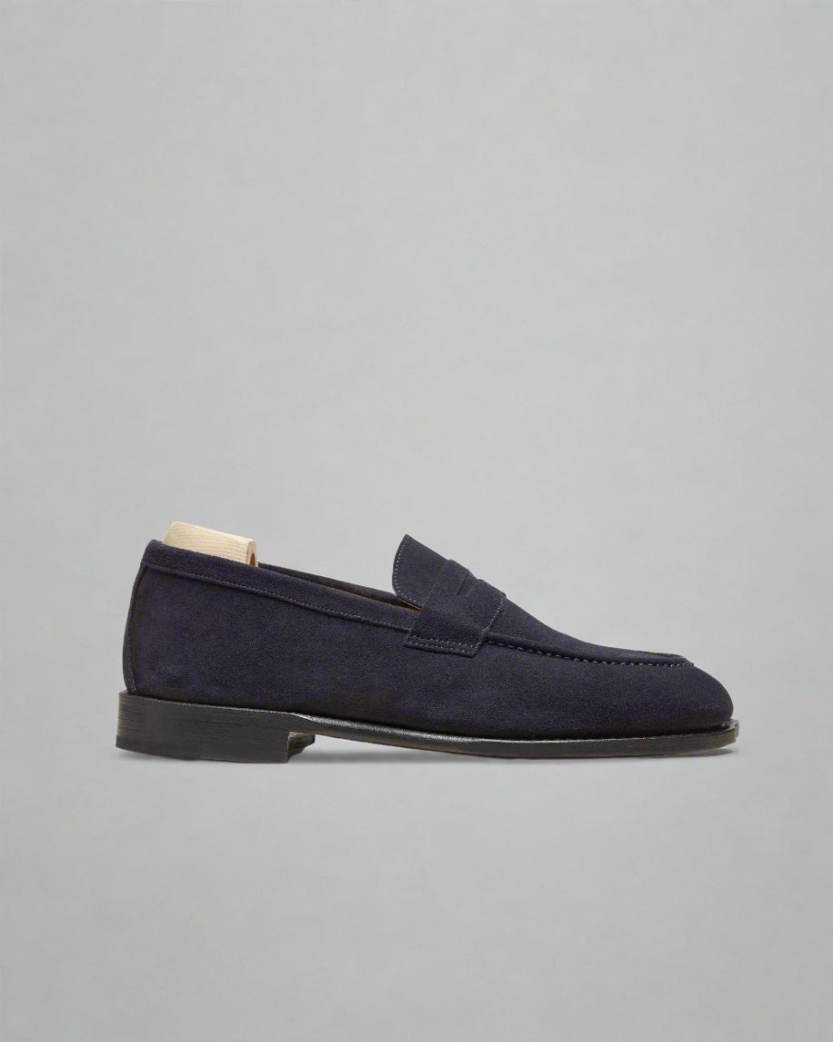 Vellano Lysekil Navy Suede Loafer