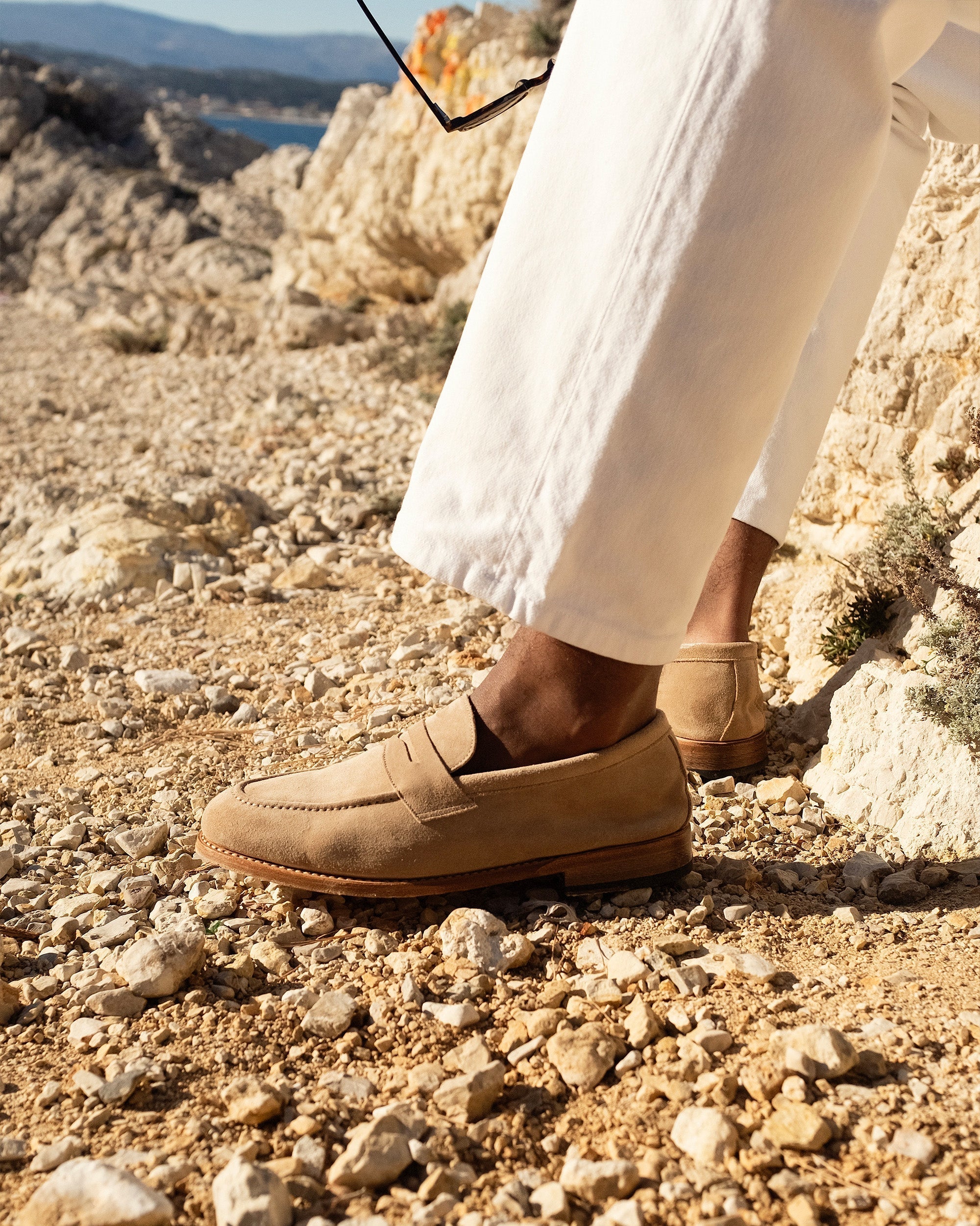 Vellano Lysekil Sand Suede Loafer
