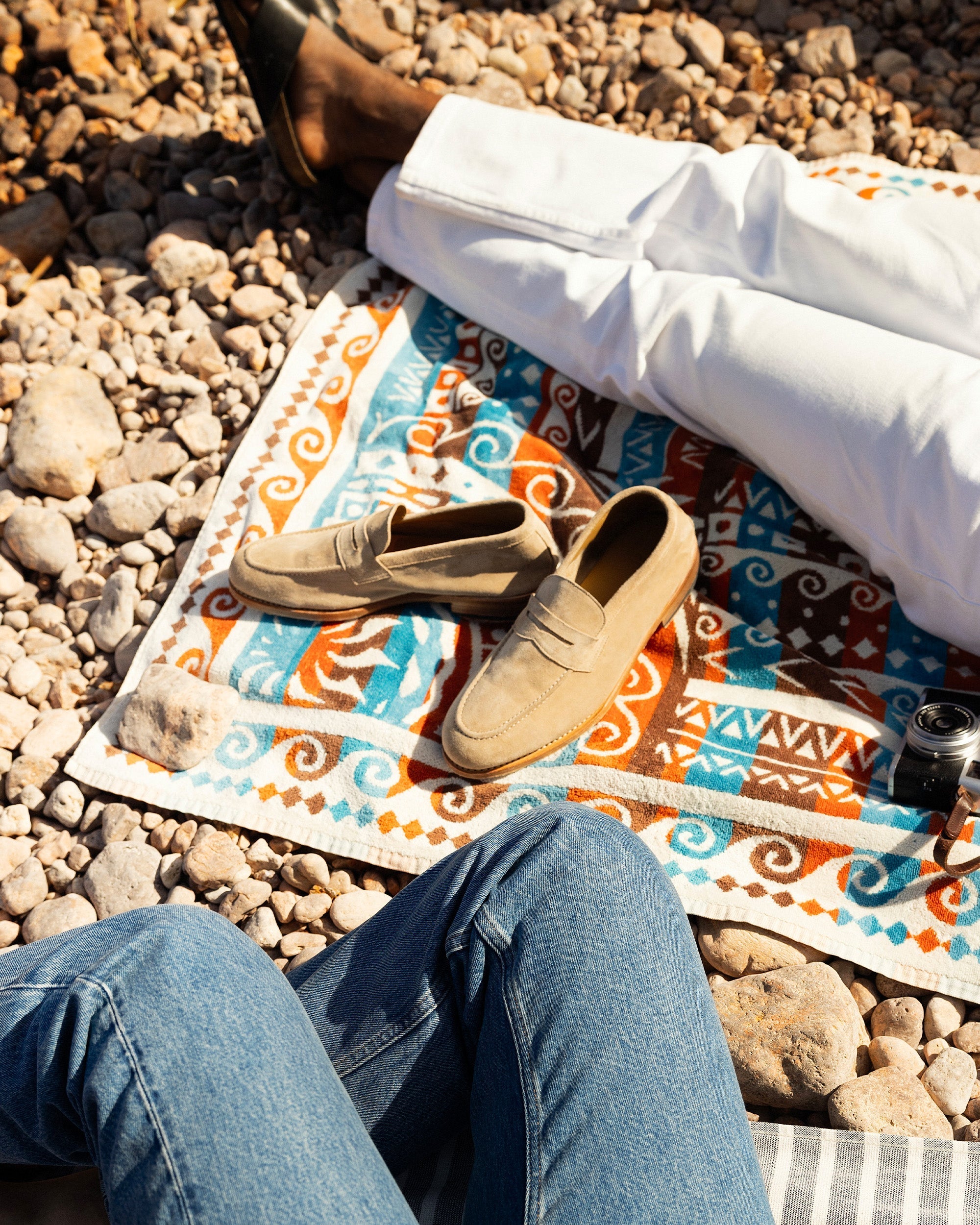 Vellano Lysekil Sand Suede Loafer