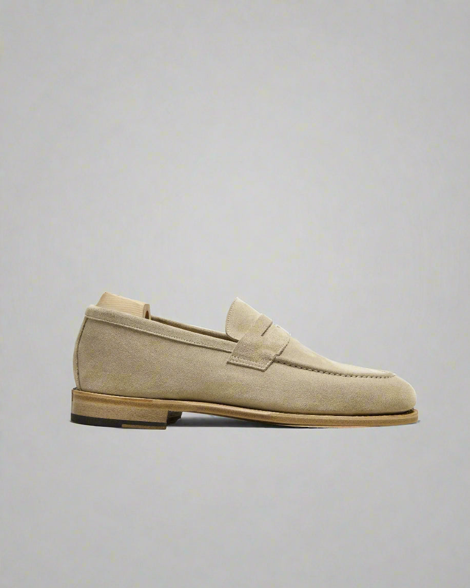 Vellano Lysekil Sand Suede Loafer