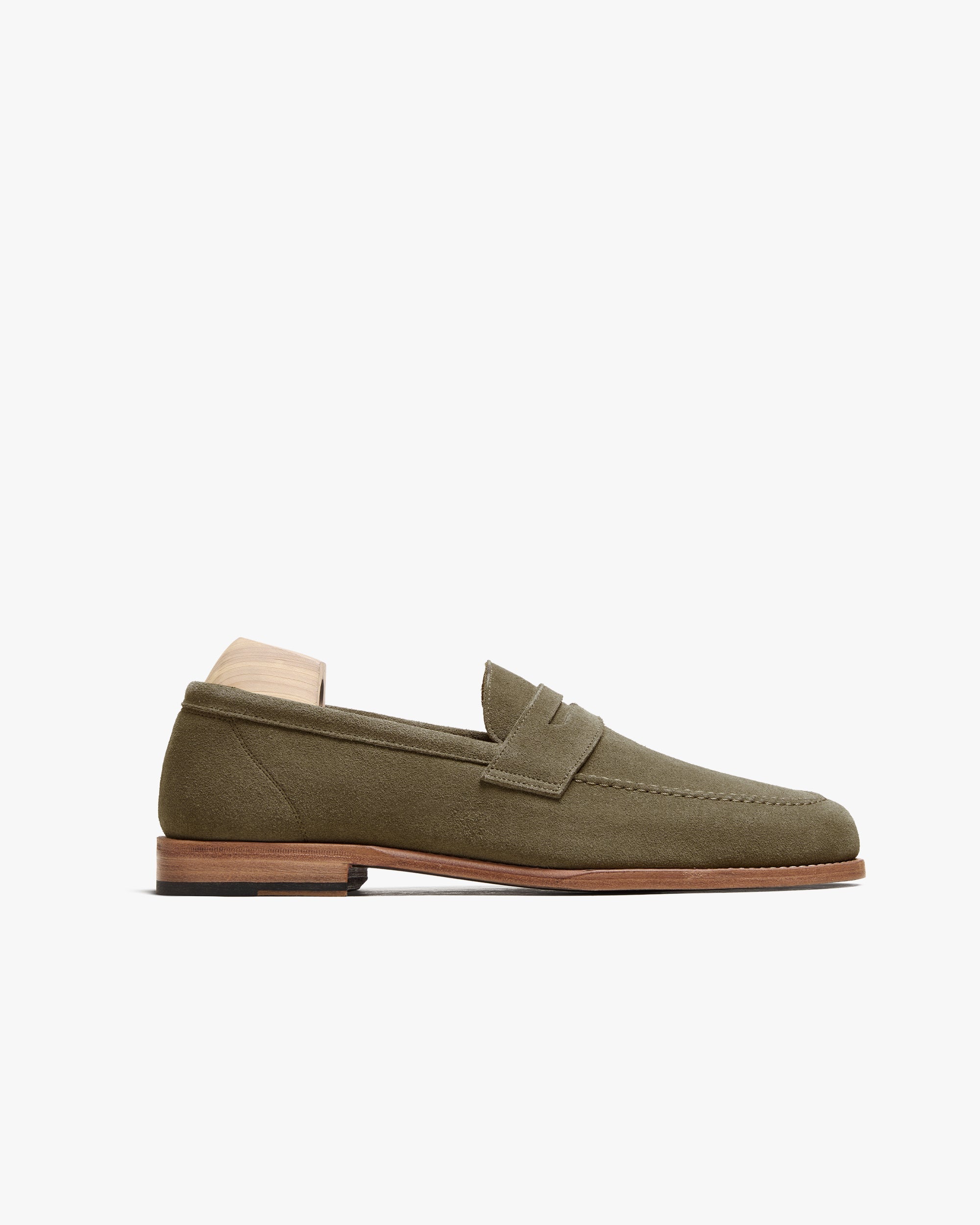 Vellano Lysekil Green Suede Summer Loafers