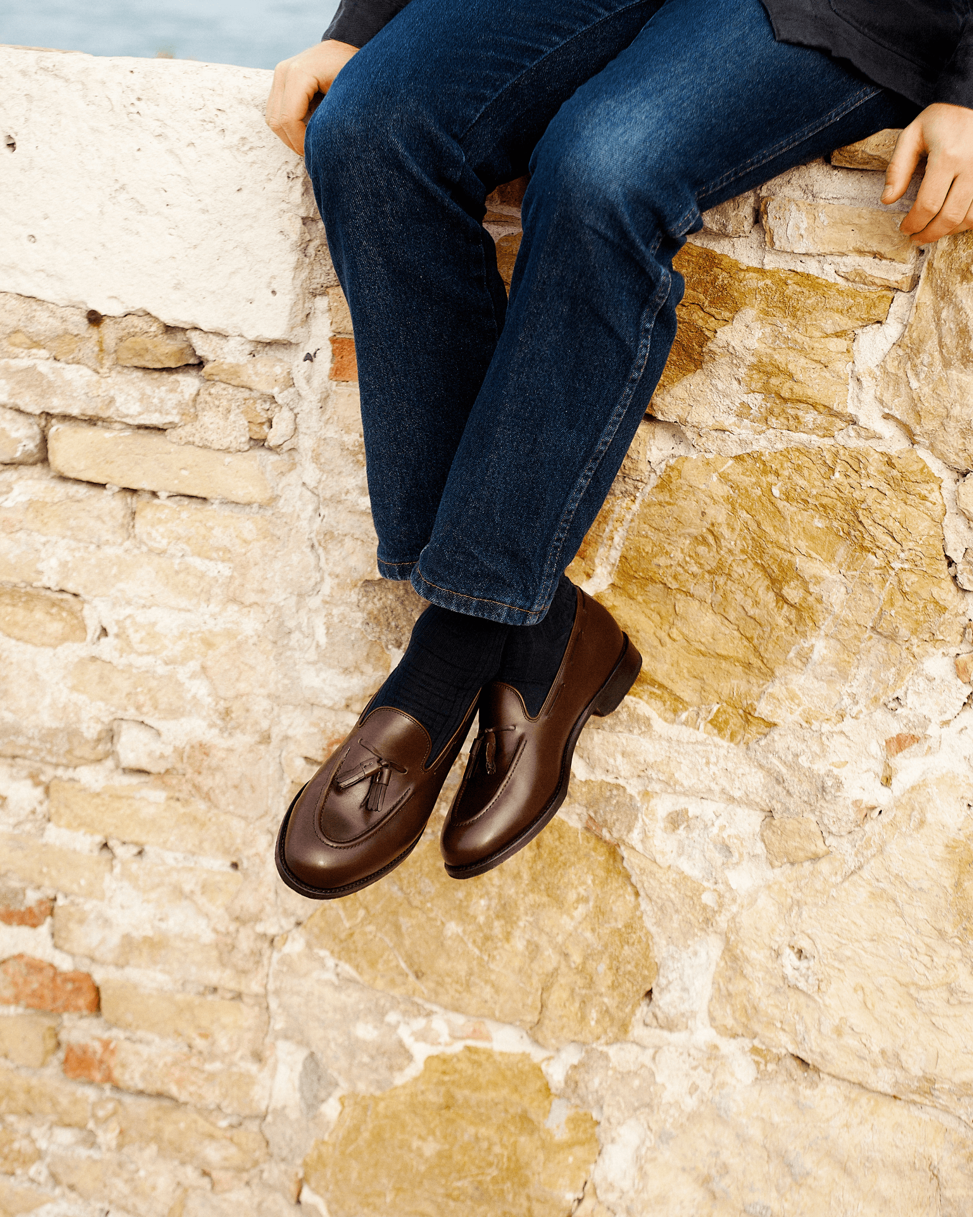 Vellano Molle Dark Brown Tassel Loafers