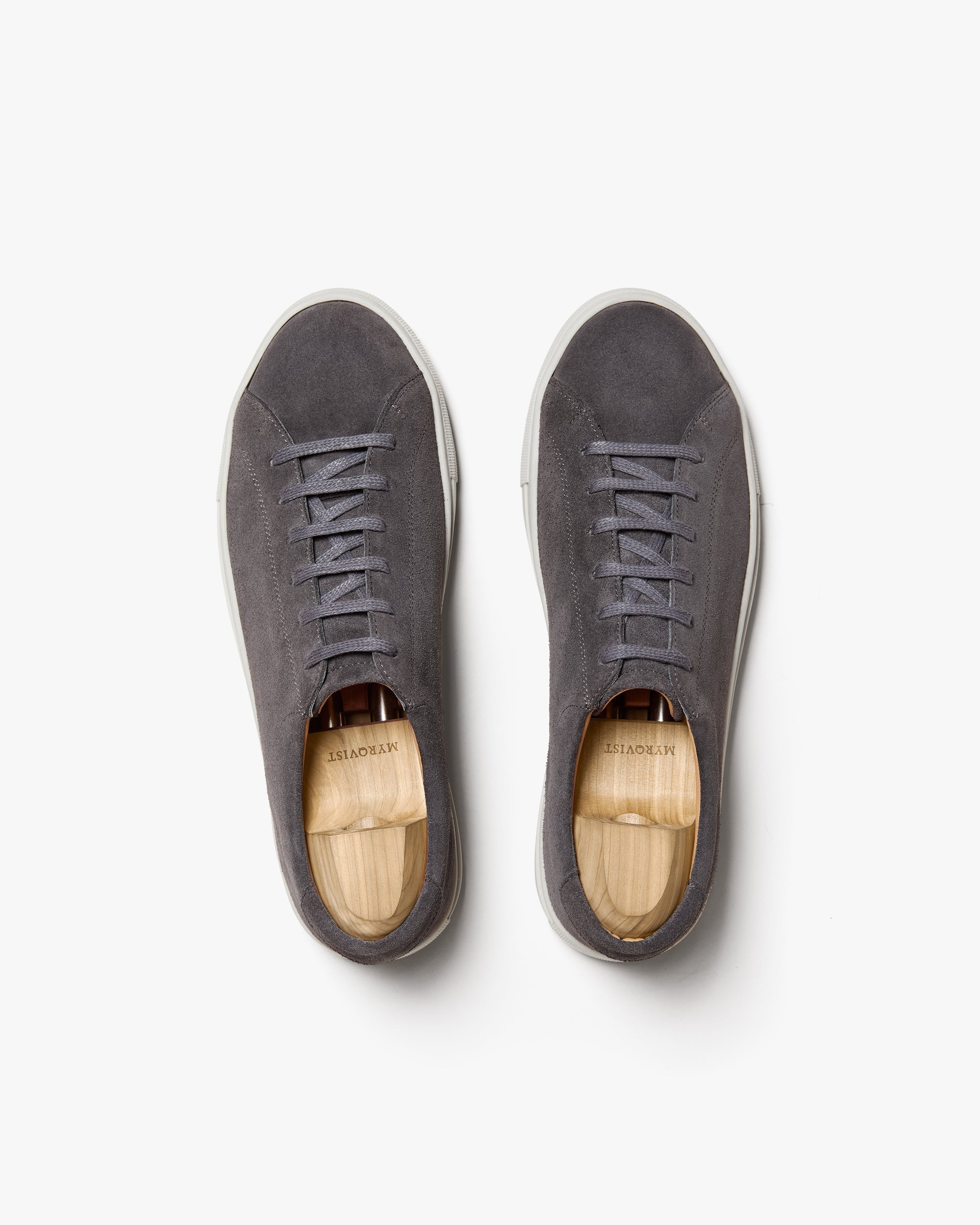 Vellano Oaxen Dark Grey Suede Low Top Sneakers