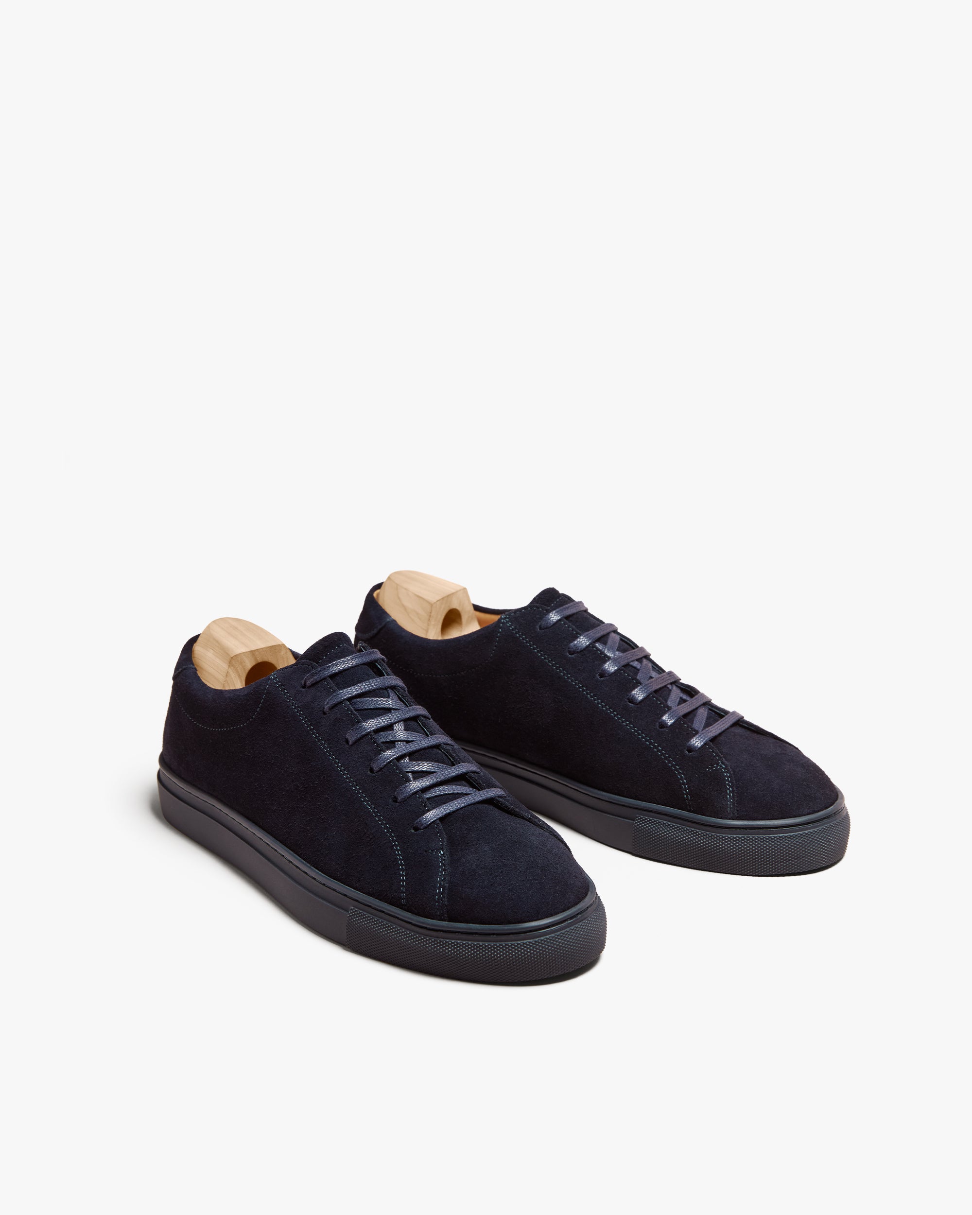 Vellano Oaxen Navy Suede Monochrome Sneakers