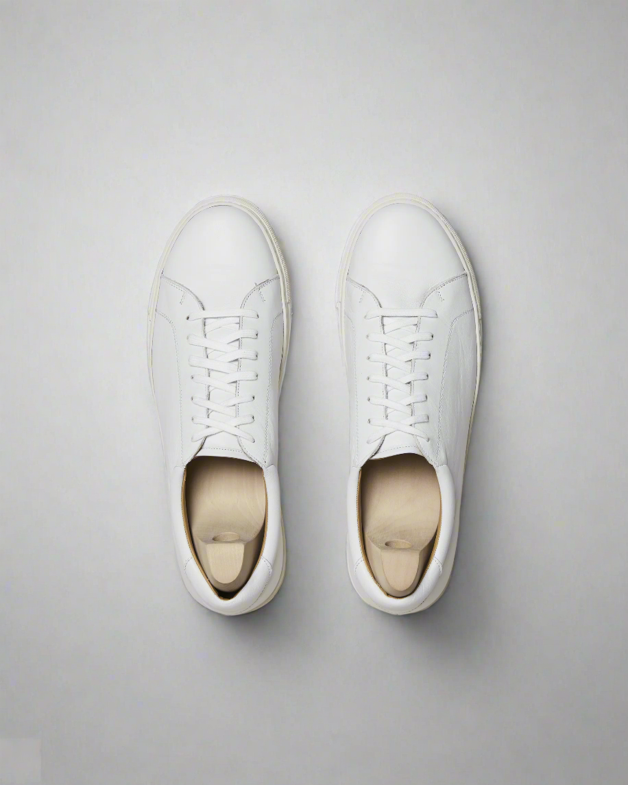 Vellano Oaxen White Leather Sneakers