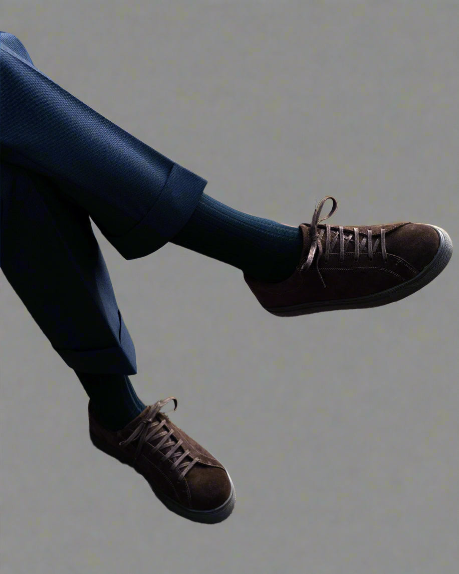 Vellano Oaxen Monochrome Suede Sneakers