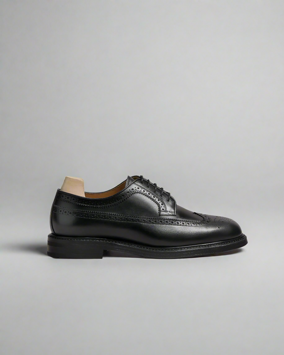 Vellano Orust Black Leather Derbies