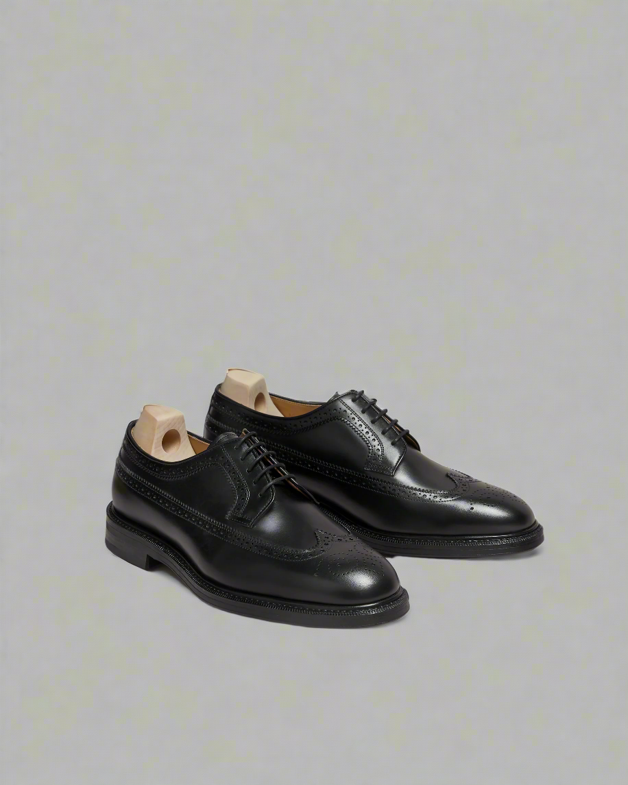 Vellano Orust Black Leather Derbies