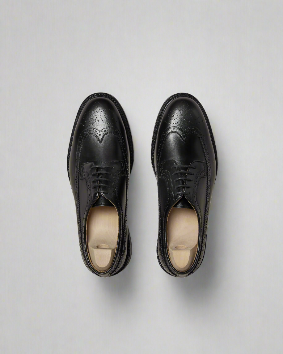 Vellano Orust Black Leather Derbies
