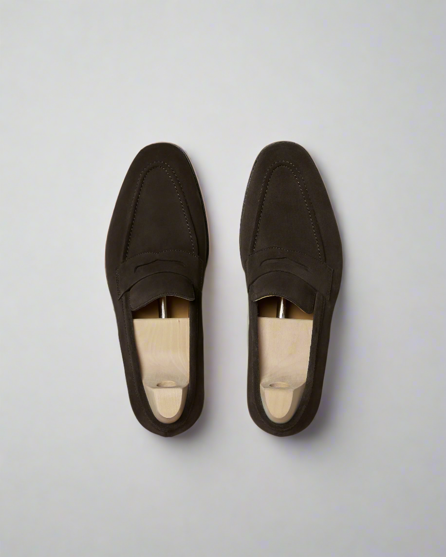 Vellano Smogen Brown Suede Loafer