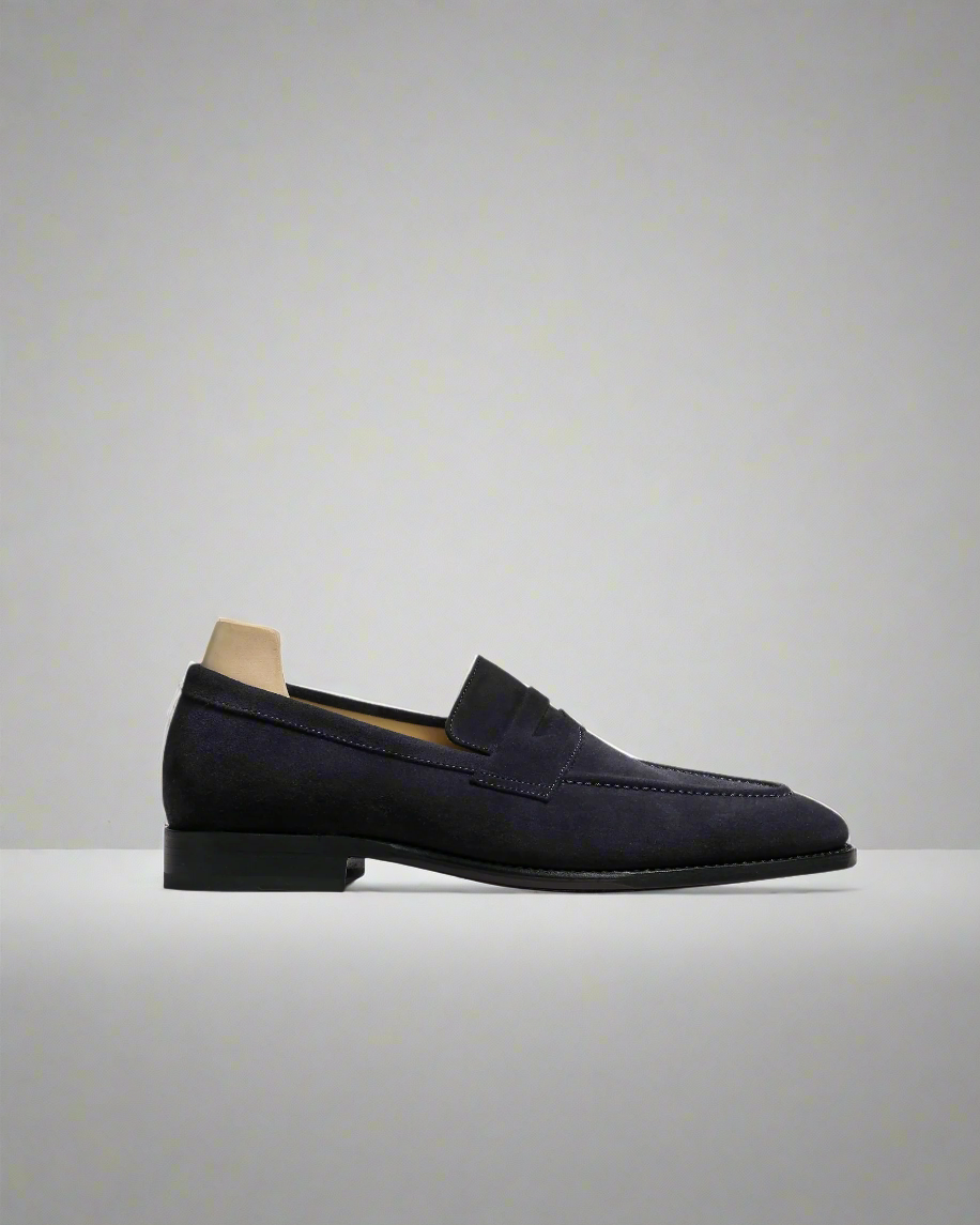 Vellano Penny Loafers Navy