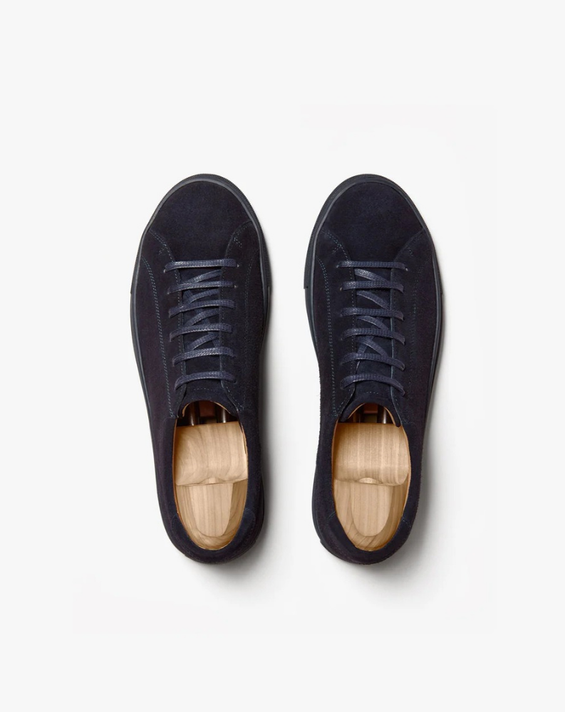 Vellano Oaxen Navy Suede Monochrome Sneakers