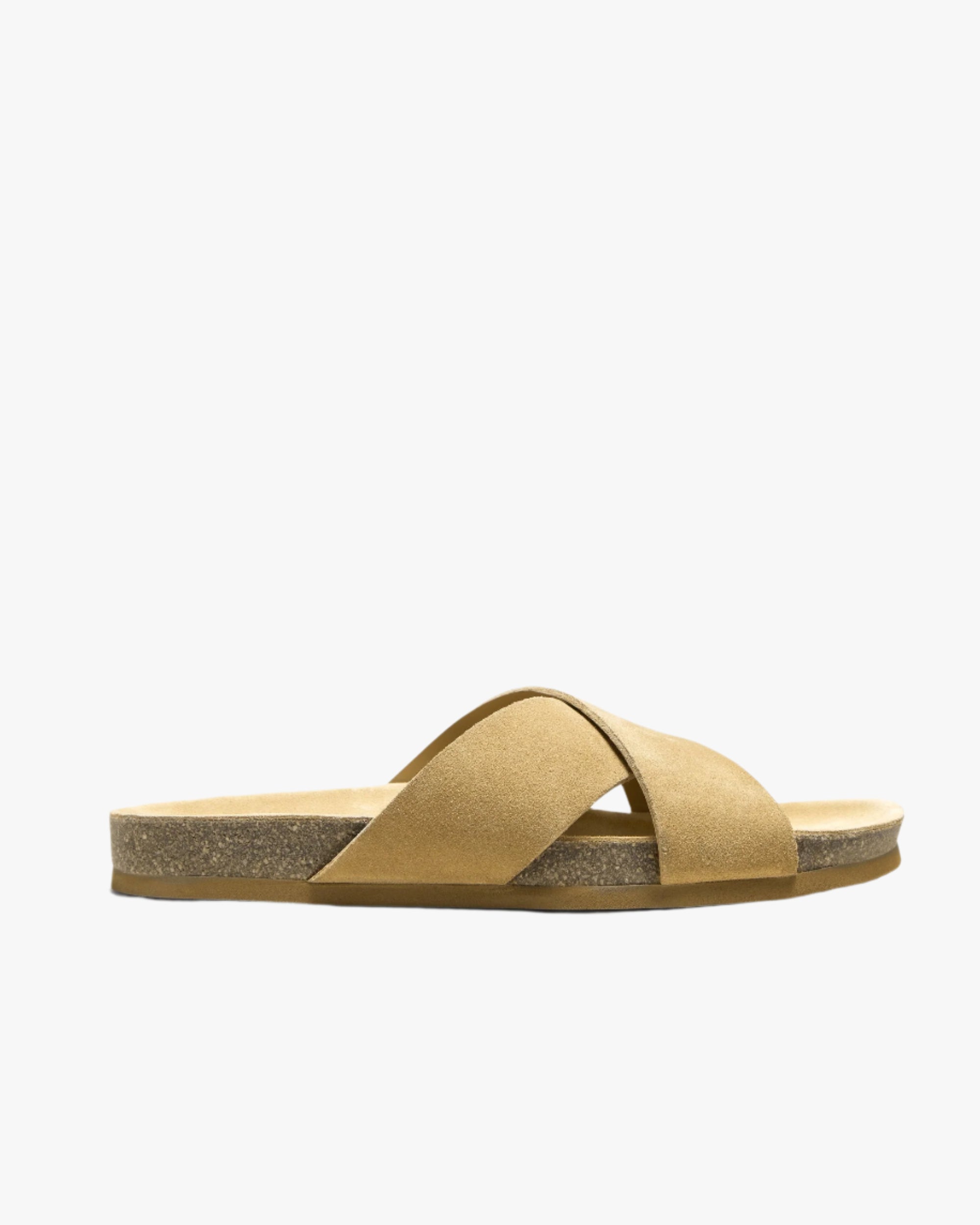 Vellano Sand Suede Leather Sandals