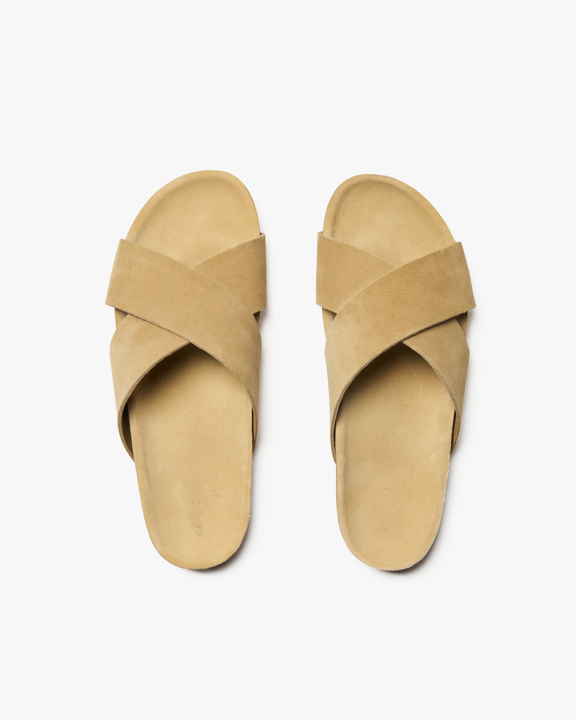 Vellano Sand Suede Leather Sandals