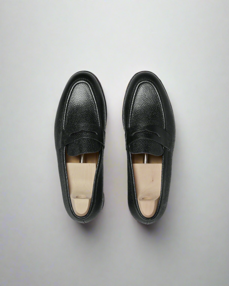 Vellano Stenhammar Black Leather Loafer