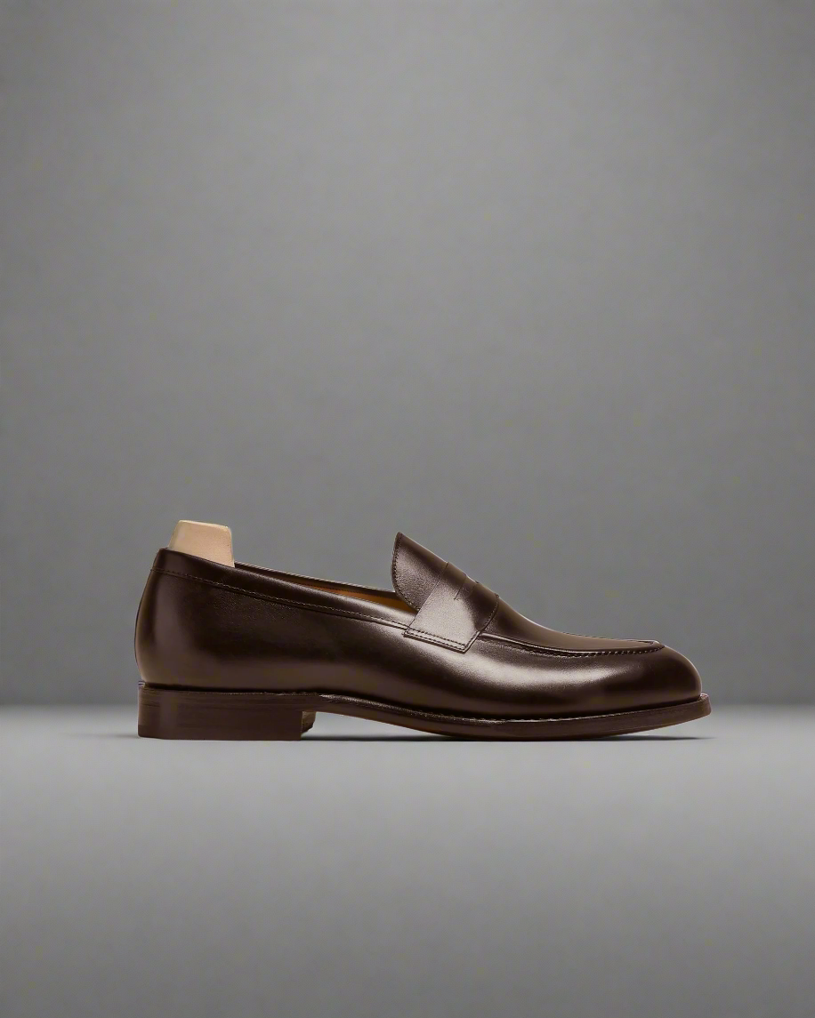 Vellano Stenhammar Dark Brown Leather Loafers