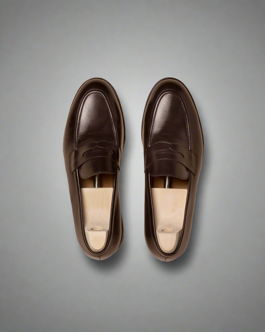 Vellano Stenhammar Dark Brown Leather Loafers