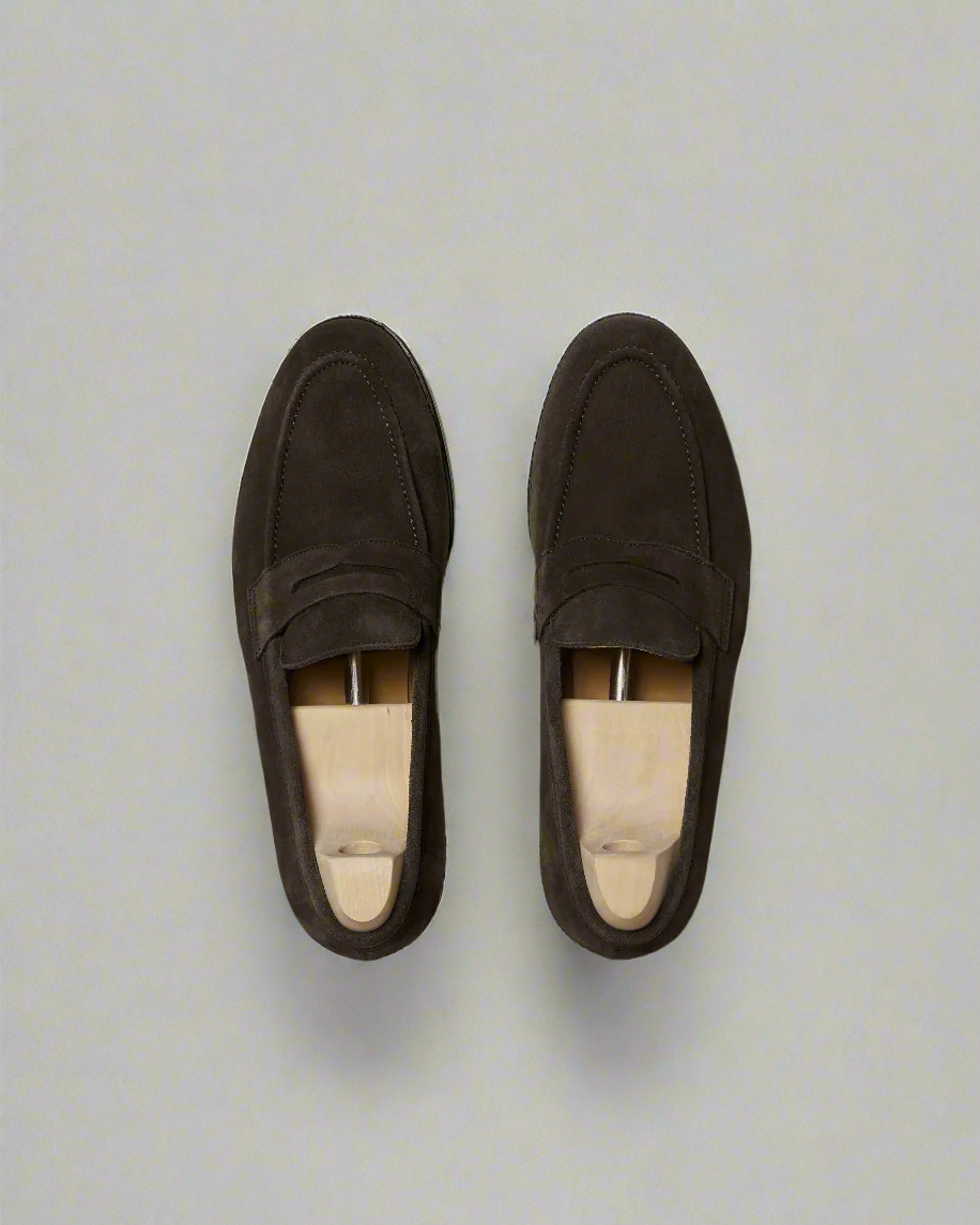 Vellano Stenhammar Brown Suede Loafer