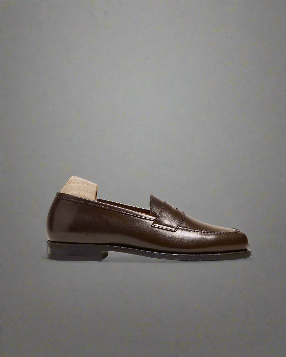 Vellano Stenhammar Brown Leather Loafer Shoes