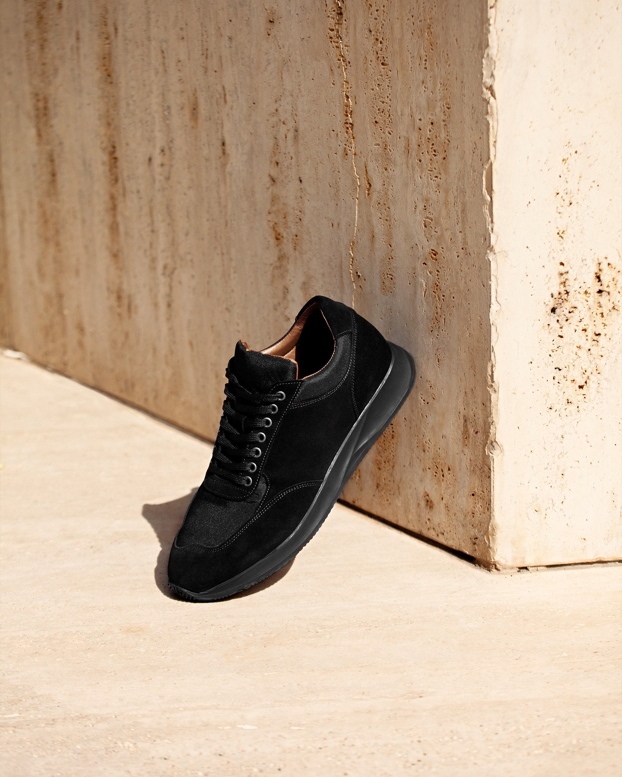 Vellano Stensund Black Suede Casual Sneakers