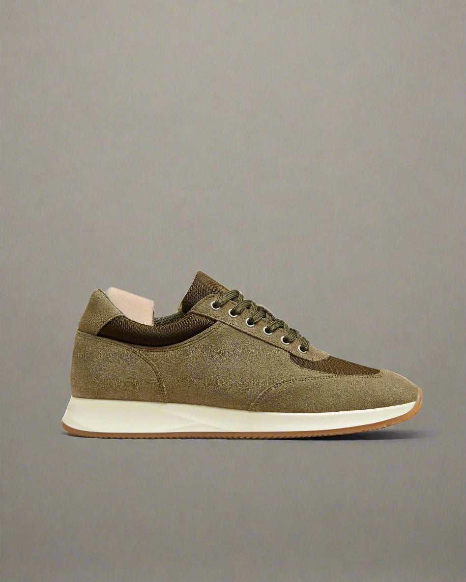 Vellano Stensund Moss Green Suede Sneakers